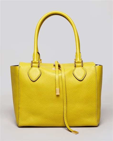 michael kors yellow canvas bag